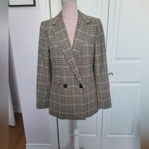 GAP Women's Plaid Oversized Blazer Jacket sz 4